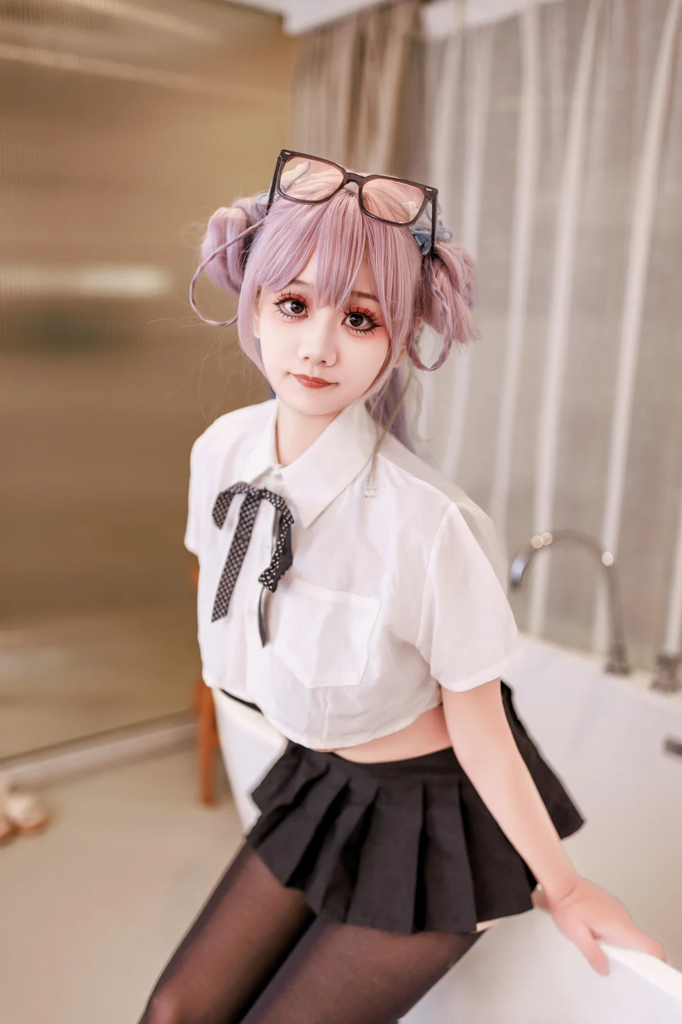 阿雪雪 - No.016 居家女高 [64P,2V-2.20GB] tg@simisebaisi 【丝足阁】001.webp